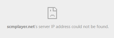 SCM player error message